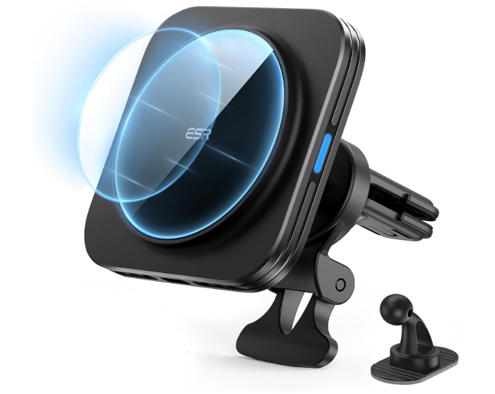 ESR for MagSafe Car Mount Charger,15W Magnetic Wireless Car Charger, for MagSafe Car Charging, Air Vent Dashboard Phone Holder Mount for iPhone Air 17 Pro Max 16 15 14 13 12, Galaxy S25, Fast Charging