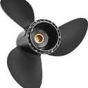 YOUNG PROPS 11 3/4 x 17 Replace OEM#176422 Aluminum Outboard Boat Propeller for BRP,Johnson,Evinrude OMC SternDrive 40-50HP 13 Spline Tooth 11.75dia x 17 Pitch Boat Propeller RH