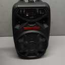 iLive Electronics Wireless Tailgate Party Speaker, LED Light Effects, Built-in Rechargeable Battery, Black (ISB380B)
