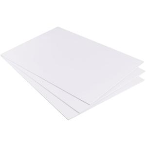 BENECREAT 3 Sheets 3mm White Foam Sheets Lightweight Rigid Foam, Foam Rubber Mats for Crafts, DIY Supplies, Mounting Crafts Modelling Art Display