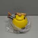 ROCKURWOK Tea Kettle, Tea Pot with Cool Touch Ergonomic Handle, Teapot Food Grade Stainless Steel, Tea Kettle Stovetop, Kettle Teapot, Whistling Tea Kettle, Small Tea Kettles, 1.6 Quart (Yellow)