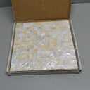 Yew & Tulip Peel and Stick Backsplash Mother of Pearl Tile, Self-Adhesive Nature Nacre Shell 12 x 12 Mosaic for Kitchen Backsplash, Home Decor (Natural White, 5 Sheets/Box, 5 sq.ft.)