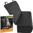 Active Pets Black Car Rear Seat Cover for Dogs, Durable Waterproof & Scratch Resistant Vehicle Backseat Protector, Nonslip Dog Accessory & Pet Protection for Back Seats, Machine Washable