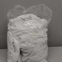 Room Divider Curtains, Boho Ruched Blackout Window Treatments with 3 Rows of Butterfly Flowers, Rustic Rod Pocket Sliding Door Curtains, 100" W x 84" L, White (LQ-30)