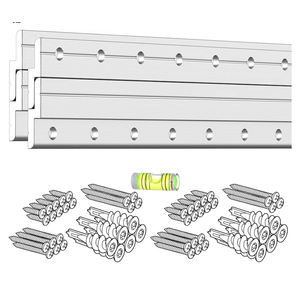 Z Clips 41" 2 Pack - French Cleat Picture Hanger Heavy Duty - Wall Mirror Mounting Bracket - Flush Mount Hanging Kit for Shelf, Painting, Frames, Cabinet, Soundbar, Whiteboard or Headboard - 200 lb