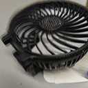 Mudder Rhinestone Bling Handheld Bride Fan Crystal, Black, Foldable