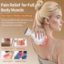 Lymphatic Drainage Massager  Portable Cellulite Massage Tool with 19 Intensity Levels for Relaxing Neck, Legs, Arms & Belly