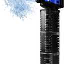 Internal Aquarium Filter for 75-200 Gallons Tank, Removable, Submersible Fish Tank Filter, 400GPH Powerful Pump for Large Fish Tanks, Turtle Tanks, Deodorization Decontamination Filter System (Black)