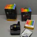 Polaroid Now 3rd Generation I-Type Instant Camera + Film Bundle - Now Black Camera + 16 Color Photos (6560)