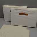 Shoe Organizer for Closet, 2-Pack Foldable Shoe Storage Box with Adjustable Dividers & Clear Cover, Fits 16 Pairs, Beige, Durable and Space-Saving