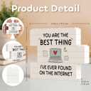 3 x Romantic Valentine's Day Birthday Gifts for Him Her, Anniversary Wedding Gifts for Wife, Husband - You Are The Best Thing Blocks Puzzle Decorative Plaque, I Love You Gift for Boyfriend Girlfriend