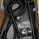 Wide Rain Shower Head With 5 Modes Handheld Showerheads, High Pressure Showerhead Combo with Extension Arm for Bathroom Accessories, Adjustable Shower Head with Anti-Clog Nozzles (Black)