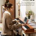 Donner Piano Keyboard 88 Keys, Beginner Digital Piano with 88 Key Velocity-Sensitive Keyboard with X-Style Piano Bench