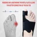MOONSMILE 1 Pair Foot Bunion Corrector for Women & Men, Night Bunion Splint, Big Toe Straightener, Foot Gear Bunion Brace for Pain Relief
