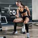 CHARMKING Compression Socks for Women & Men Circulation (3 Pairs) 15-20 mmHg is Best Support for Athletic Running Cycling (Black)