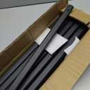 25 Pack Deck Balusters 26" Staircase Baluster for Deck Systems, Black Hollow Metal Spindles for Stair Railing and Porch Railing, Indoor Outdoor Use (1.5mm Thick) Black