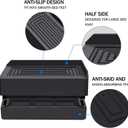 1.5 inch Furniture Risers, Rectangle Adjustable Risers Blocks for Bed Sofa Table and Couch Lifting,Heavy Duty Support Up to 1,300 Lbs (4 Pack-Black)