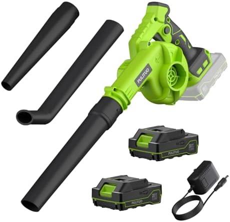 Leaf Blower Cordless with 1 Batteries and Charger, 20V Electric Leaf Blower 120MPH Small Leaf Blower, Lightweight Battery Leaf Blower Yard Tools Grass Blowers for Lawn Care Patio Backyard Garden Floor