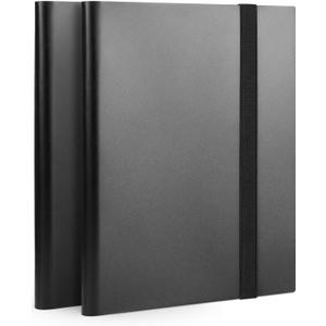 Lzerking 2 Pack 9 Pockets Trading Card Binder, Black, 40 Sheets, 720 Cards, Baseball, Football, Basketball, K-pop Photocard