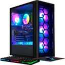 STGAubron Gaming PC Desktop, Radeon RX 580 16G GDDR5, AMD Ryzen 5 PRO 2400G up to 3.9G, 16G DDR4, 512G SSD, 600M WiFi, BT 5.0, RGB Fan x6, RGB Mouse Pad, Windows 10 Home