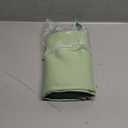 Simplebrand Ava Light Green Short 36 Inches Blackout Curtain 2 Panels Set, Half Window Rod Pocket Privacy Curtain Tiers for Kitchen, Curtains Blackout for Bathroom Shades, W40 x L36 Inch, Light Green