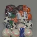 Hooqict 16 Pack Stress Balls Valentines Day Cards for Kids Classroom Gifts Basketball Baseball Soccer Football Stress Balls Party Favors Mini Foam Sports Balls for Pinata Filler Goodie Bag Stuffers