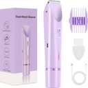 2025 New Bikini Trimmer for Women, Dermave Bikini Shaver,2-in-1 Electric Razors for Women (Purple)