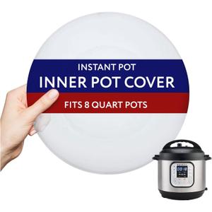 IMPRESA 8-Quart Silicone Pressure Cooker Lid Cover Compatible with IP-DUO80 Pressure Cooker Top Replacement - Compact, Round - Leak-Proof Silicone Lids - Dishwasher & Microwave Safe Microwave Cover