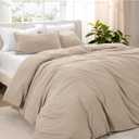 Bare Home Microfiber Duvet Cover Set - Ultra Soft Washed Microfiber - King/California King - Linen-Like Look - Easy Care - Breathable Fabric - Our Softest Duvet Cover Set (King/Cal King, Pebble Beach) (06 - Pebble Beach (No Comforter))