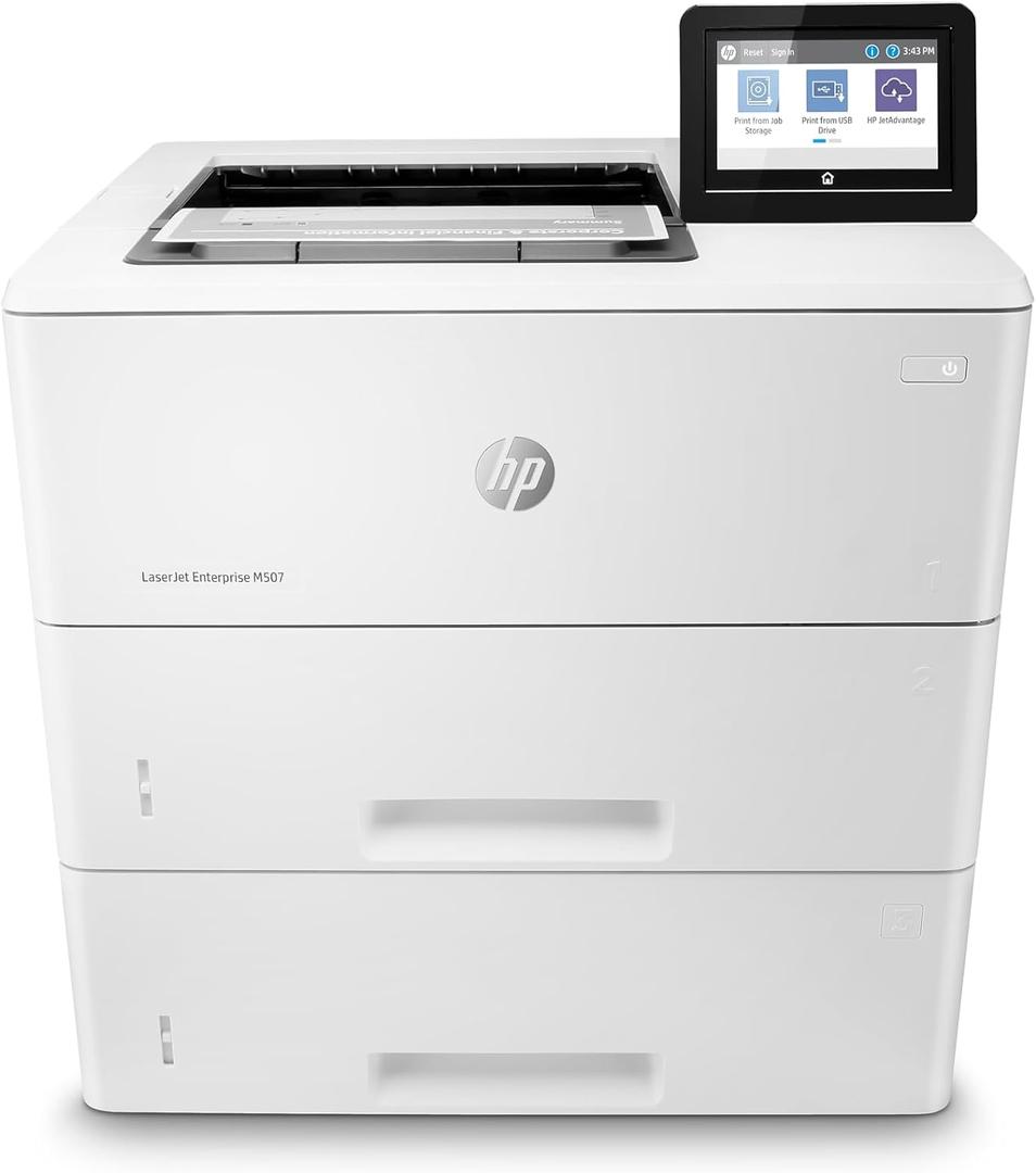 HP LaserJet Enterprise M507x with One-Year, Next-Business Day (1PV88A),White 