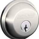 SCHLAGE Single Cylinder Deadbolt, Polished Nickel (B60 N 618)