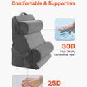 VEVOR Wedge Pillow for Sleeping, 4 Pcs Adjustable Orthopedic Bed Wedge Set, Support Arm Leg Neck Shoulder, Post Surgery Pillow for Back Pain, Acid Reflux, Snoring Relief, Sitting up in Bed, Dark Grey