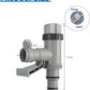 Plunger Valve for Above Ground Swimming Pool, Pool Replacement Parts with On-Off Valve, Pool Hose Adapter and Pool Pipe Holder, Pool Pump Parts, Above Ground Pool Accessories (Pipe Holder-2)