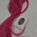 FantaLook Long Straight Hot Pink Cosplay Wig with 2 Ponytails for Halloween Party Costume Small Size