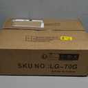 IBUYKE Square Makeup Stool with X-Leg Foot Rest, Linen Footrest, Ottoman Seat, Multi-Use as Small Side Table, for Bedroom, Living Room, Dark Gray LG-70G (17.72"-Linen)