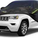KouKou Waterproof SUV Car Cover Suitable for Jeep Cherokee from 2013 to 2025, 7 Layers Windproof All Weather Waterproof Outdoor Cover Sun Rain UV Dust Snow Protection. Black