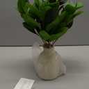 16" Artificial Eucalyptus Stems Potted Plant Indoor Fake Plants - Realistic Greenery with Vase, Small Artificial Office Desk Plants in Pots for Home Decor Weddings Centerpieces