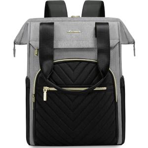 LOVEVOOK Laptop Backpack for Women, 15.6 Inch Work Laptop BagWaterproof Teacher Nurse Bag with USB Port, Fashion Travel Bag Business Computer Backpack Purse,Black-Grey LOVEVOOK Laptop Backpack for Women, 15.6 Inch Work Laptop BagWaterproof Teacher Nurse Bag with USB Port, Fashion Travel Bag Business Computer Backpack Purse,Black-Grey