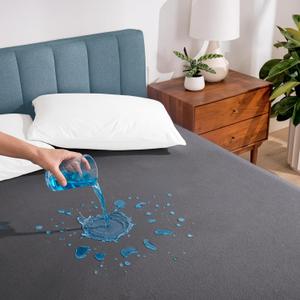 Bare Home King Size Mattress Protector - 100% Waterproof & Breathable - Premium Cooling Mattress Cover - Protects Against Spills - Vinyl Free Noiseless - Protect Your Mattress (King, Grey)