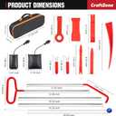 15PCS Stainless Steel Repair Tools,Car Tool Kits for Vehicles with Carrying Bag (EXP 02/04/26)