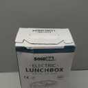 Electric Lunch Box Food Heater, 80W Portable Warmer for Car Truck Work with 304 Stainless Steel Container, 12V/24V/110V Green Heated Lunch Box Suitable for Ideal Driver/Work/Gift