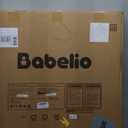 Babelio Baby Gate, 29-43" Auto-Close Easy Install Pet Gate, PressGuard P7 Extra Wide Walk Thru Child Safety Gate, 30" Tall Pressure-Mounted Metal Dog Gate for Doorways & Stairs, Black