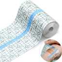 Transparent Dressing Adhesive Bandage Waterproof Bandage Clear Adhesive Bandages Stretch Tape for Tattoos Swimming(6 x 197 Inch)
