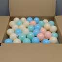 TRENDBOX Ball Pit Balls 100 - Macaron Colors Balls for Ball Pit, Play Tent Baby Playhouse Pool Birthday Party Decoration