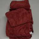 TENSTARS Silk Hemming Hand Towels for Bathroom - Quick Drying - Ultra Soft Microfiber Absorbent Towel for Bath Fitness, Gym, Shower, Hotel, and Spa - 16x28 Inch | Set of 6, Burgundy