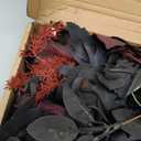 Ling's Moment 5FT Black Burgundy Artificial Flower Garland Fake Rose Leaves Floral Garland Arch Flowers Vine for Wedding Party Backdrop Decor Mantel Home Table Centerpieces Wall Decorations