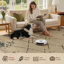 UERMEI 6x9 Outdoor Jute Area Rug Patio, Farmhouse Rugs for Living Room Backyard Machine Washable Non Slip, Pet Friendly Indoor Geometric Carpet for Dining Room - Modern Brown