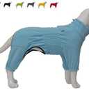 Warm Winter Dog Coat - Windproof & Fleece, Zippered Closure - Small to Large Dogs - Turquoise, S