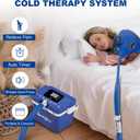 Longice 3.0 Cold Therapy Machine with Programmable Timer,Ice Therapy Machine for Shoulder After Surgery,Cryotherapy Pain Relief System,Blue