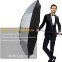 MRTLLOA Extra Large Golf Umbrella, 54/62/68/72 Inch Automatic Open, Oversize Double Canopy Vented Windproof Waterproof Sports Umbrellas for Rain